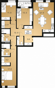 147,5 м², 4-комнатная квартира 44 100 000 ₽ - изображение 128