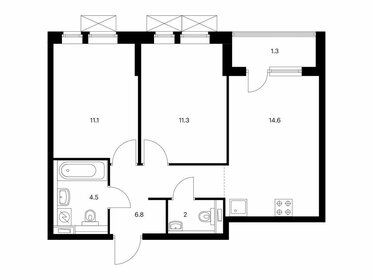 57 м², 2-комнатная квартира 8 900 000 ₽ - изображение 86