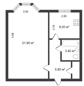 Квартира 39,3 м², 1-комнатная - изображение 5