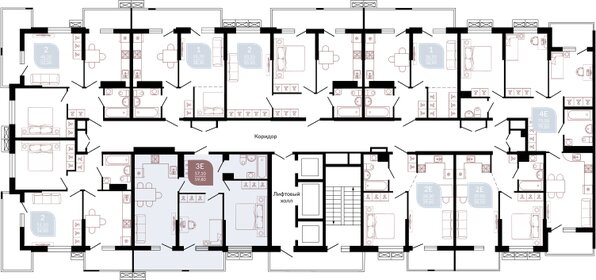 56,5 м², 2-комнатная квартира 7 500 000 ₽ - изображение 60