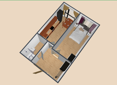 Квартира 46,2 м², 1-комнатная - изображение 2