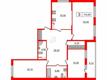 110 м², 3-комнатная квартира 28 660 000 ₽ - изображение 79