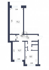 57,7 м², 2-комнатная квартира 6 500 000 ₽ - изображение 18