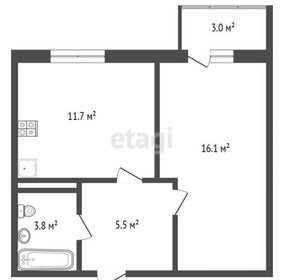 38,5 м², 1-комнатная квартира 3 000 000 ₽ - изображение 18