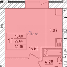 Квартира 32 м², студия - изображение 2