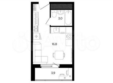 Квартира 23 м², студия - изображение 2