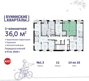 36 м², 1-комнатная квартира 9 642 456 ₽ - изображение 4