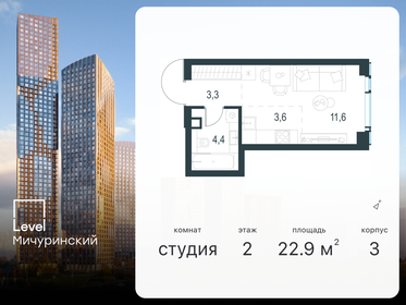 Квартира 22,9 м², студия - изображение 1