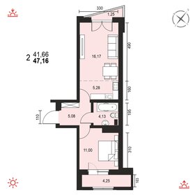 48 м², 2-комнатная квартира 6 500 000 ₽ - изображение 23