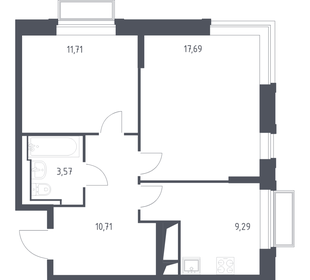 Квартира 53 м², 2-комнатная - изображение 1