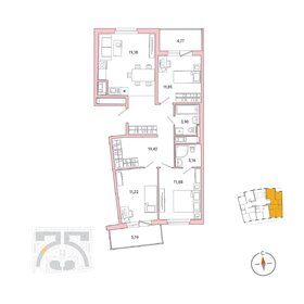 161,6 м², 3-комнатная квартира 33 000 000 ₽ - изображение 130