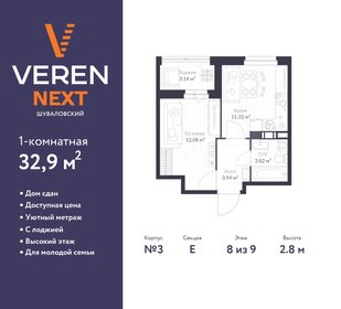 31,9 м², 1-комнатная квартира 6 750 000 ₽ - изображение 55