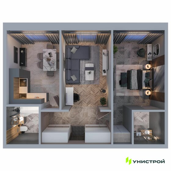 59,2 м², 2-комнатная квартира 25 140 000 ₽ - изображение 1