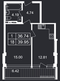 35,1 м², 1-комнатные апартаменты 10 070 148 ₽ - изображение 10