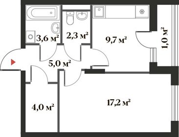 39,5 м², 1-комнатная квартира 8 150 000 ₽ - изображение 11