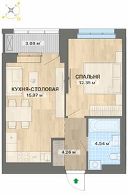 39,9 м², 1-комнатная квартира 5 150 000 ₽ - изображение 79