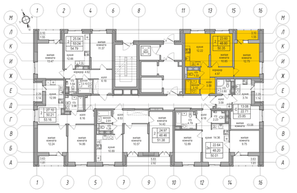 43 м², 1-комнатная квартира 9 190 000 ₽ - изображение 61