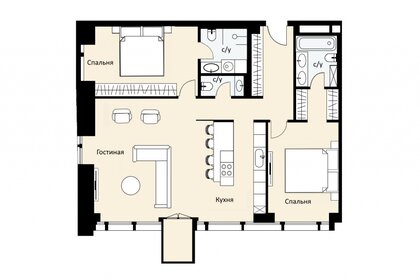 Квартира 117 м², 3-комнатная - изображение 1