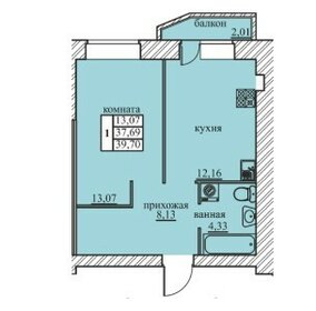 30,2 м², 1-комнатная квартира 2 990 000 ₽ - изображение 58