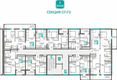 108,1 м², 3-комнатная квартира 16 213 500 ₽ - изображение 61