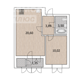 Квартира 39 м², 1-комнатная - изображение 1