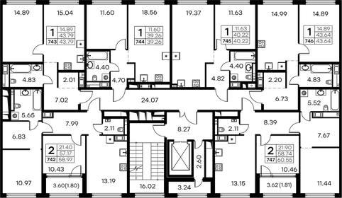 Квартира 43,6 м², 1-комнатная - изображение 2