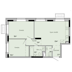 Квартира 58,8 м², 2-комнатная - изображение 1