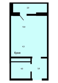 Квартира 28 м², студия - изображение 1