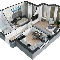 Квартира 62,1 м², 2-комнатная - изображение 3