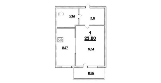 21,6 м², квартира-студия 4 500 000 ₽ - изображение 45