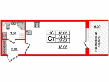 24,1 м², квартира-студия 5 250 052 ₽ - изображение 38