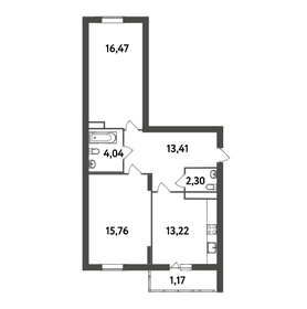 Квартира 66,4 м², 2-комнатная - изображение 3