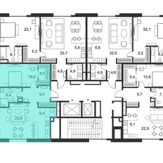 Квартира 69,6 м², 1-комнатные - изображение 2