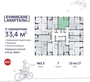 33,4 м², 1-комнатная квартира 9 972 906 ₽ - изображение 18