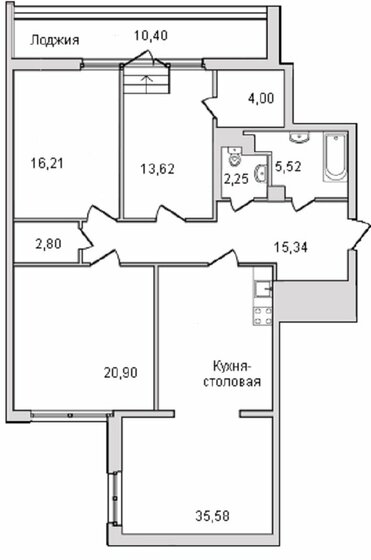 114 м², 3-комнатная квартира 36 750 000 ₽ - изображение 1