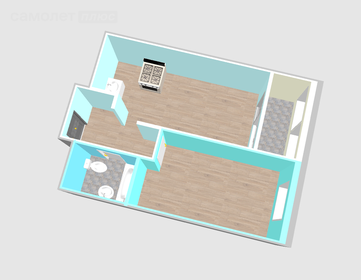 Квартира 40,2 м², 2-комнатная - изображение 2