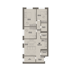 108,4 м², 3-комнатная квартира 16 798 900 ₽ - изображение 74