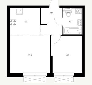 40,9 м², 1-комнатная квартира 8 192 474 ₽ - изображение 1