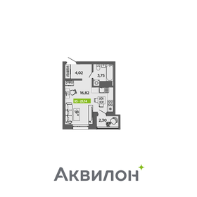 25,9 м², квартира-студия 4 224 136 ₽ - изображение 22