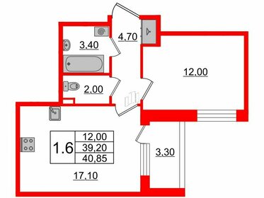 52,2 м², 2-комнатная квартира 7 500 000 ₽ - изображение 140