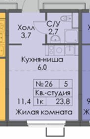 Квартира 24 м², 1-комнатная - изображение 1