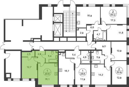 39,7 м², 1-комнатная квартира 12 597 060 ₽ - изображение 53