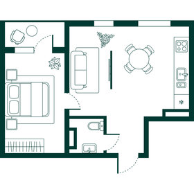 Квартира 43,2 м², 2-комнатная - изображение 1