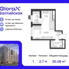 Квартира 30,1 м², студия - изображение 2