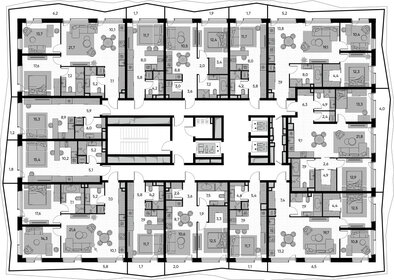 35,1 м², 1-комнатная квартира 13 000 000 ₽ - изображение 105