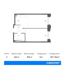 42,8 м², 1-комнатная квартира 13 677 322 ₽ - изображение 32