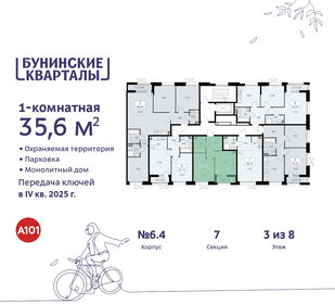 36 м², 1-комнатная квартира 9 050 000 ₽ - изображение 78