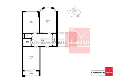69,9 м², 2-комнатная квартира 10 250 000 ₽ - изображение 67