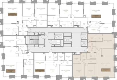 123,8 м², 3-комнатная квартира 185 000 000 ₽ - изображение 150