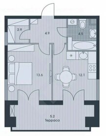 Квартира 43,4 м², 1-комнатная - изображение 1